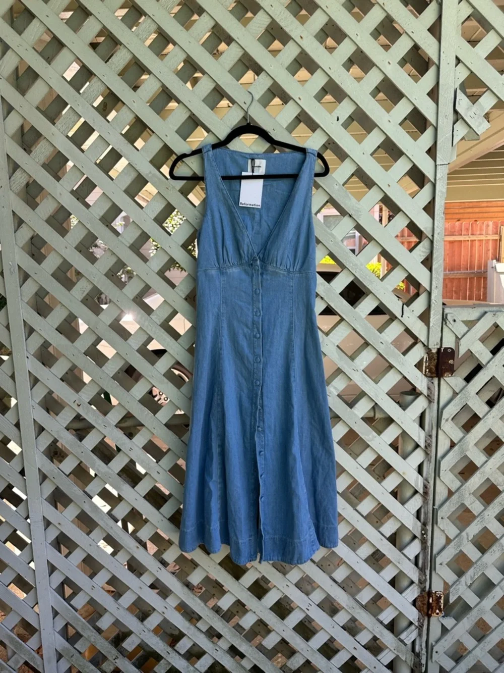Reformation Sebastien Denim Midi Dress - Picture 5 of 7